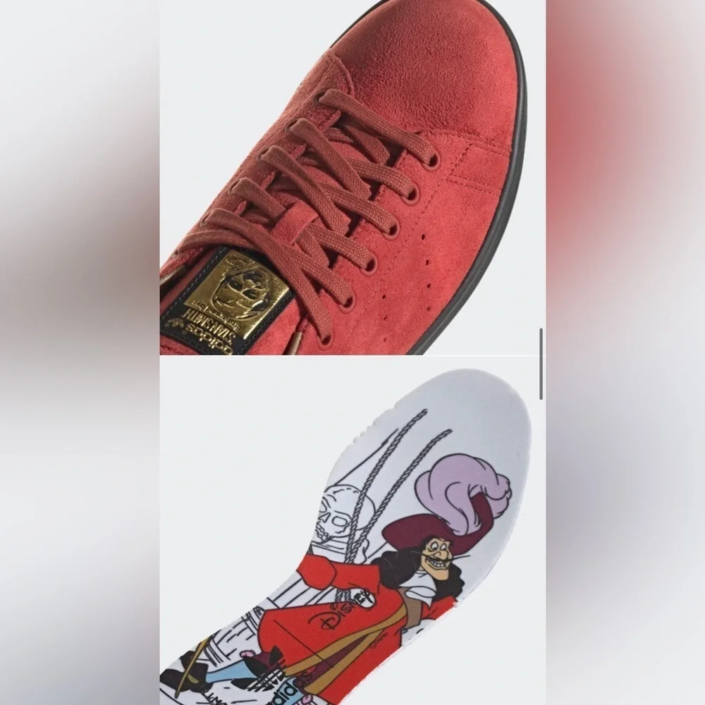 Adidas x Disney Stan Smith Captain Hook Shoes Size 9